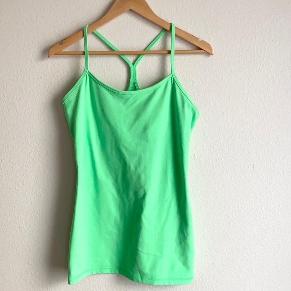 Women’s Neon Green Strappy Tank Top